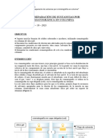 Separación de Sustancias Por Cromatográfica en Columna