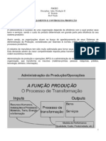 Adm Produção - Apostila 01 - Planejamento e Controle Da Produção