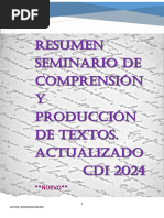 Resumen de Seminario de Comprensión y Producción de Textos 2024