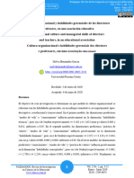 Cultura Organizacional y Habilidades Gerenciales de Los Directores y Profesores en Una Asociacin Educativa 2