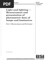 Light and Lighting - Measurement and Presentation of Photometric Data of Lamps and Luminaires