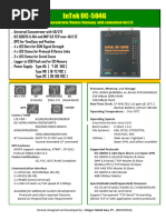 InTek UC-504G CON Datasheet