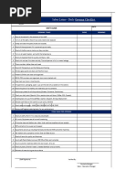 Opening Checklist