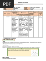 SESION DE APRENDIZAJE Leemos Un Cuento