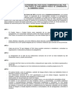 El Estatuto de Autonomía Del País Vasco