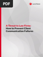 A Threat To Law Firms - How To Prevent Client Communication Failures - © 2023 LexisNexis