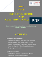 Beee Unit-4 Induction & Synchronous Motors