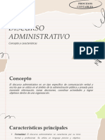 Discurso Administrativo