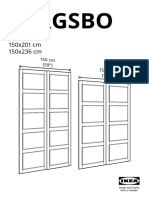 Bergsbo Puertas Correderas 2 Uds Efecto Roble Tinte Blanco AA 2269395 1