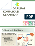 Gawat Darurat Komplikasi Kehamilan