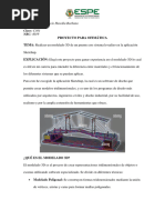 Proyecto para Ofimática TEMA: Realizar Un Modelado 3D de Un Puente Con Sistema Levadizo en La Aplicación