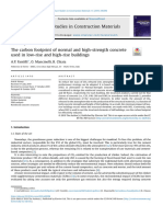 The Carbon Footprint of Normal and High Strength Co 2019 Case Studies in Con