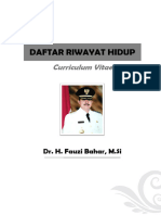 Biodata DR H Fauzi Bahar M Si