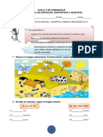 Guia Adjetivos, Sustantivos y Articulos