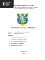 Regimen General de Tercera Categoria