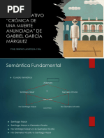 Análisis Semionarrativo Crónica de Una Muerte Anunciada