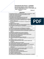 Preguntas Test de Inteligencias Multiples