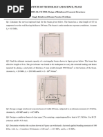 Singly Reinforced Beams Practice Problems