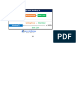 Excel Formula To Add Percentage Markup 1