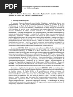 Encuentro Regional Sobre Cambio Climático e Igualdad de Género para América Latina y El Caribe