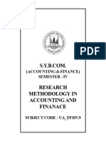 SYBCOM ACC FINSYBAF Sem 4 Research Methodology