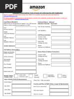 Employee Information Form (Forma de Información Del Empleado)