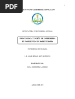 Proceso de Atención de Enfermeria en Pacioente Con Radioterapia