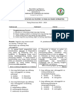 Q1 - Filipino 10 Sumatibong Pagtataya 1