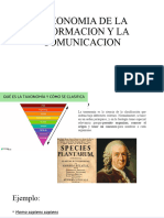 Taxonomia de La Informacion y La Comunicacion