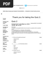 Introduction To Cyber Security - Unit 10 - QUIZ 2