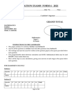 121 F4 Mathematics P1 QS