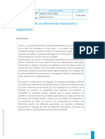 Elaboracion de Un Informe de Evaluacion y Diagnostico Antes Del