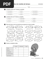 Ficha 36. Unidades de Medida de Tiempo