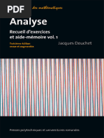 Analyse Recueil Dexercices Et Aide Mémoire by Jacques Douchet Z