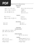 C2. Equations Et Inéquations.