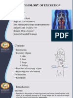 Physiology of Excretion 220705180056