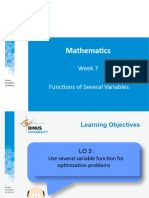 PPT07 - Functions of Several Variables