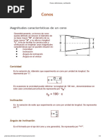 Conos, Definiciones y Verificación