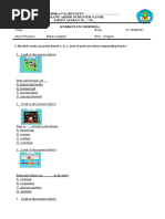 Soal Sumatif PAS Bahasa Inggris Kelas IV Semester 1