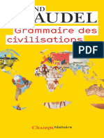 Fernand Braudel - Grammaire Des Civilisations