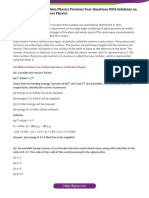 JEE Main Physics Previous Year Questions With Solutions On Nuclear Physics