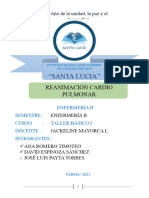 "Santa Lucia": Reanimación Cardio Pulmonar