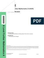 A Level Further Mathematics A Formulae Booklet