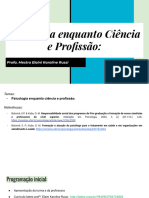 Psicologia Enquanto Ciência e Profissão:: Profa. Mestra Elaini Karoline Russi