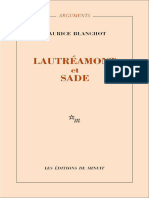 Lautréamont Et Sade