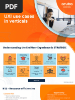 UXI Use Cases - Vertical Wise