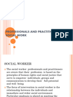 Professionals and Practitioners in Social Work