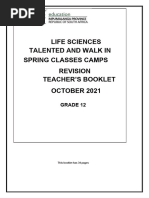 Life Sciences Spring Classes Teacher's Booklet