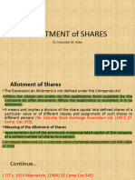 Allotment of Shares