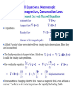 Maxwell Equations, Macroscopic Electromagnetism, Conservation Laws